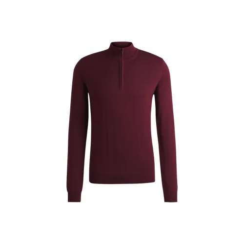 Hugo Boss Темно-красные Мужские Свитера