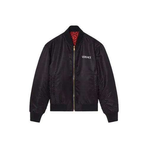 VERSACE Мужские черные куртки