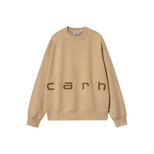 Carhartt WIP FW24 Felt Script Sweat Hoodie Men's Khaki