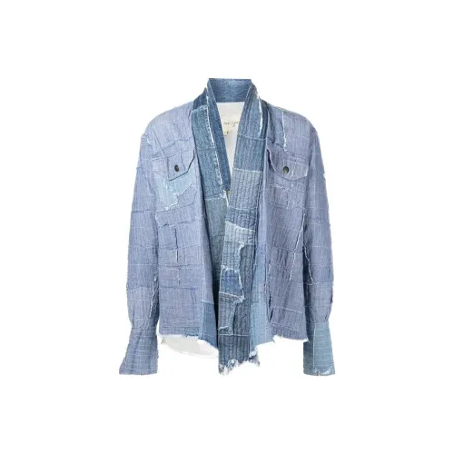 GREG LAUREN Blue Men's Jackets GREG LAUREN Синий Мужские Куртки