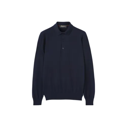 Loro Piana Морской Синий Мужской Трикотаж