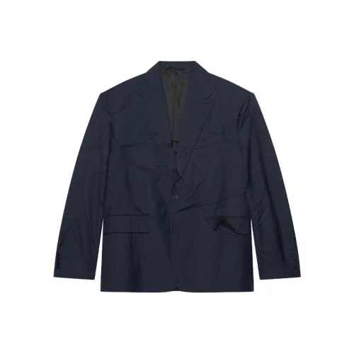 Balenciaga Темно-синие мужские куртки