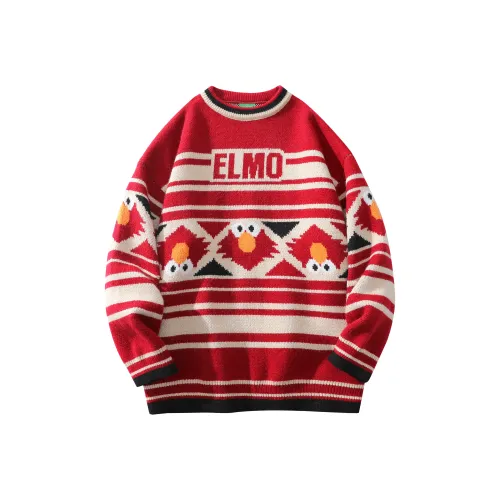 SESAME STREET Трикотаж Унисекс Красный