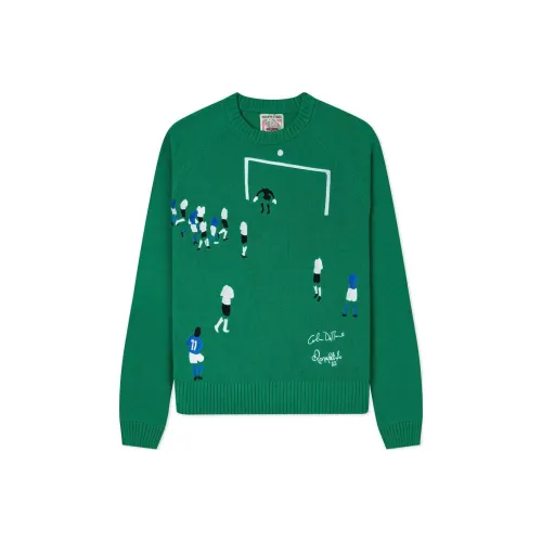 KIDSUPER STUDIOS Ronaldinho Collaboration Зеленый Мужской Свитеры