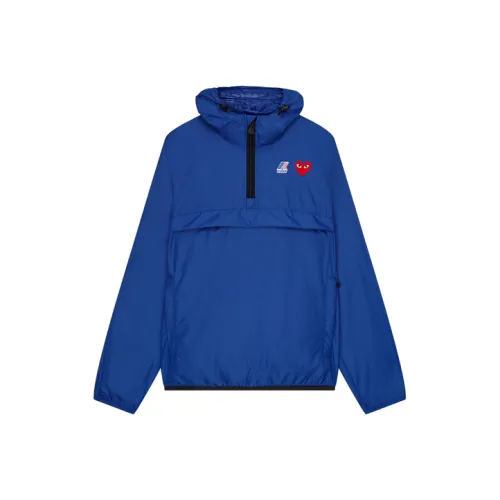 CDG Play CDG Play X K Way Co Branded Синий Унисекс Куртки