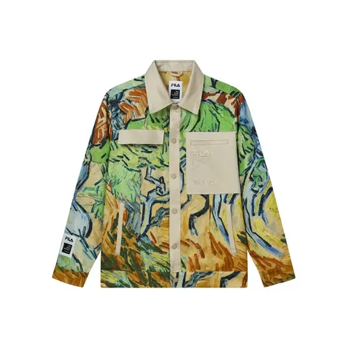 FILA Vincent van Gogh Полная с принтом Мужская куртка