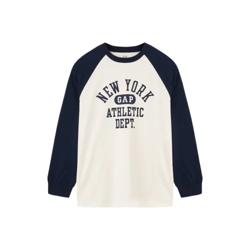 GAP T-Shirt Унисекс Белый Синий Пэчворк