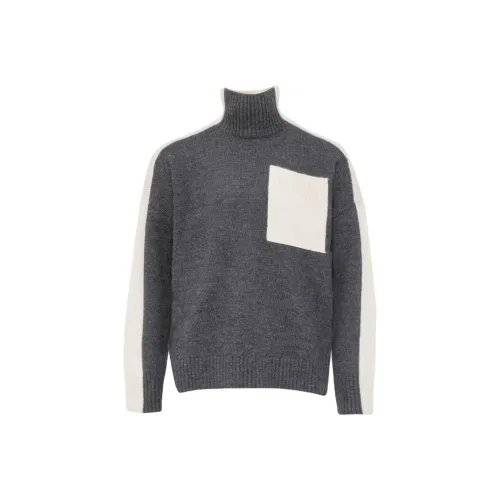 JW Anderson Серые Мужские Свитера