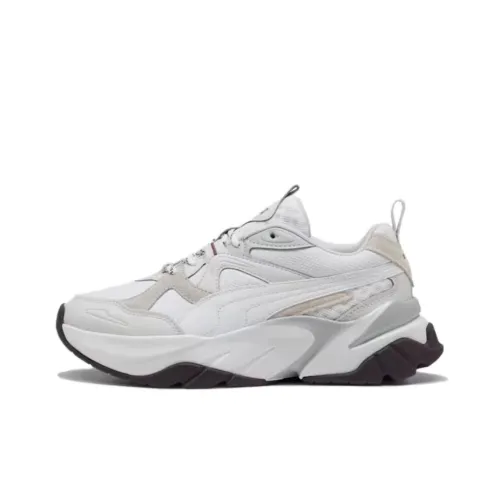 PUMA Softride Sophia Амортизирующие шоки Противоскользящие низкие беговые кроссовки для женщин Белые