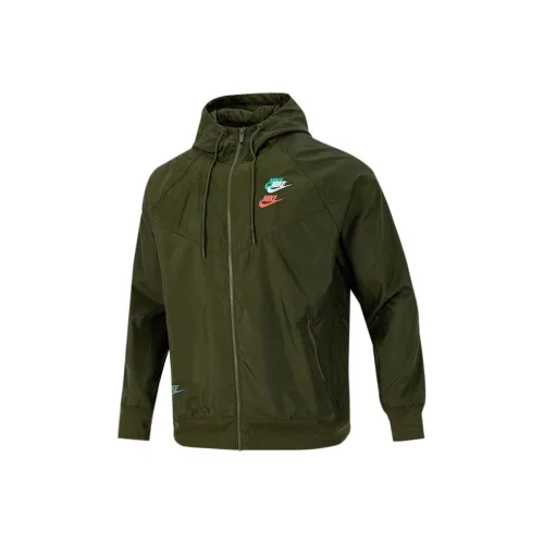 Nike Оливково-зеленый Мужские Куртки