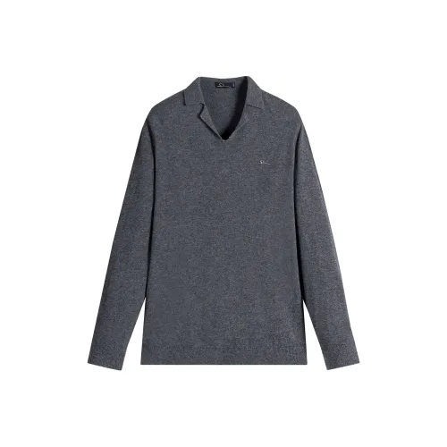 23R+ Темно-серый Мужские Свитера