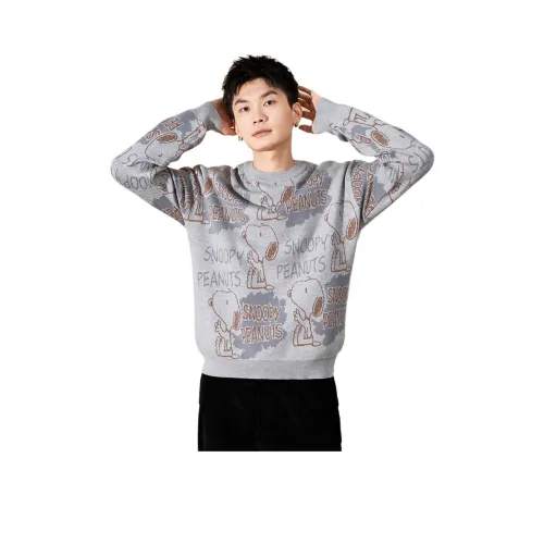 Tonlion Небесный Серый Мужские Свитера