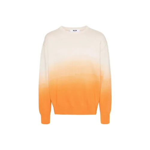 MSGM Трикотаж Мужской Песочно-бежевый Апельсин