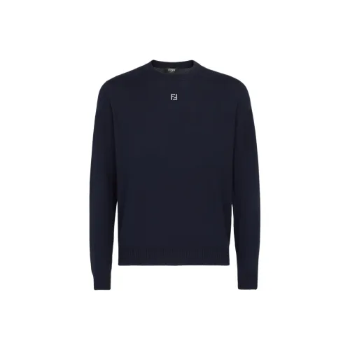 FENDI SS25 Свитер Мужской Морской Синий