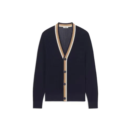 Sandro Трикотаж Мужской Темно-синий