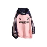 Розовый и темно-синий рукава.