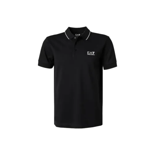 EMPORIO ARMANI EA7 Поло Мужское Черное