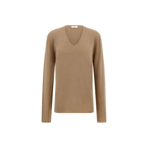 FERRAGAMO SS25 Свитер Мужской Верблюжий Коричневый