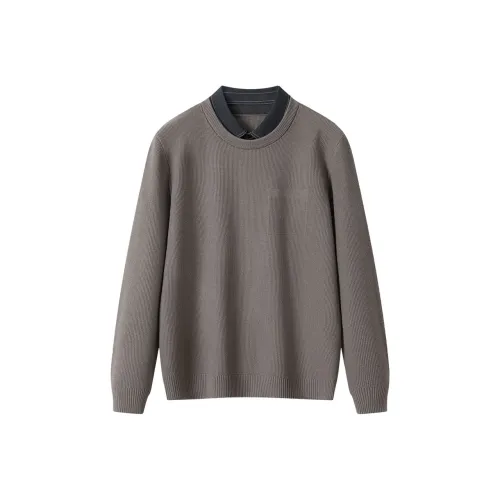 H YXIANG Кофе Мужской Трикотаж