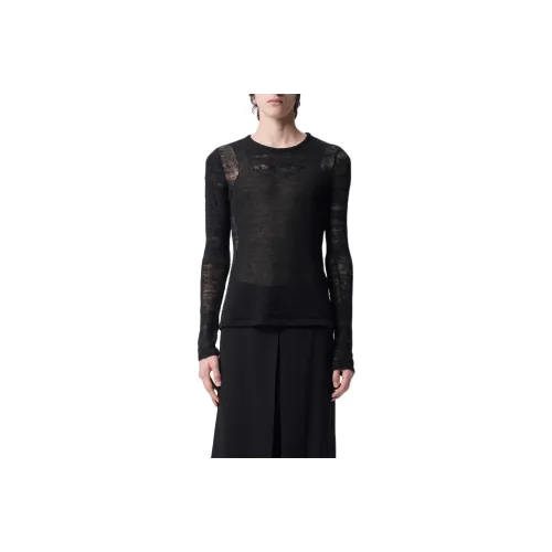 Ann Demeulemeester Черный Мужской Трикотаж
