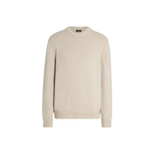 Zegna SS24 Трикотаж Мужской Светлый Бежевый