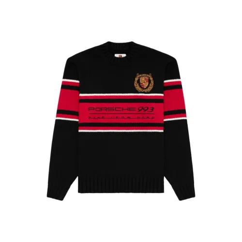 AIME LEON DORE Porsche Collaboration Черные Мужские Свитера