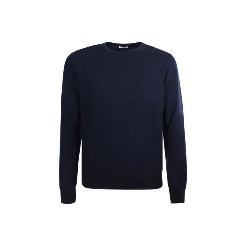 MALO Men's Blue Sweaters MALO Мужские Синие Свитера
