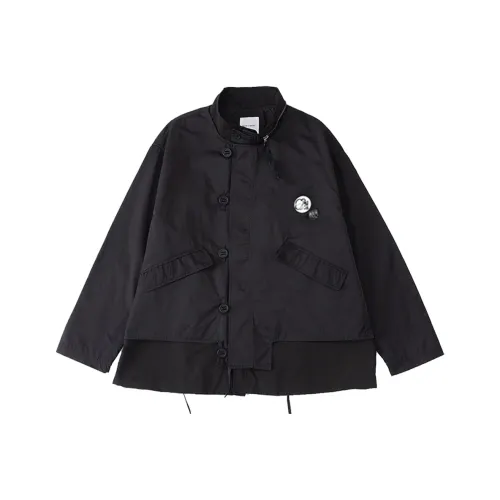 DECESOLO Мужские черные куртки