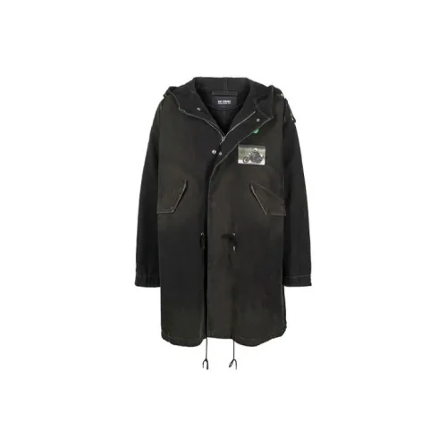 RAF SIMONS Черный Серый Цвет Мужские Куртки