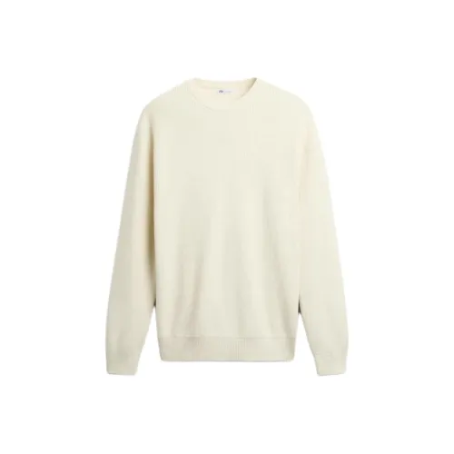 ZARA Белый Мужской Трикотаж