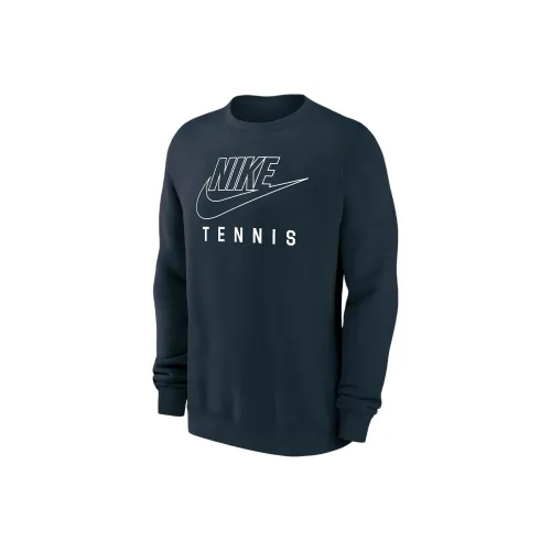 nike ClubSwoosh FW24 Флис Толстовка Мужской Грозовой Синий