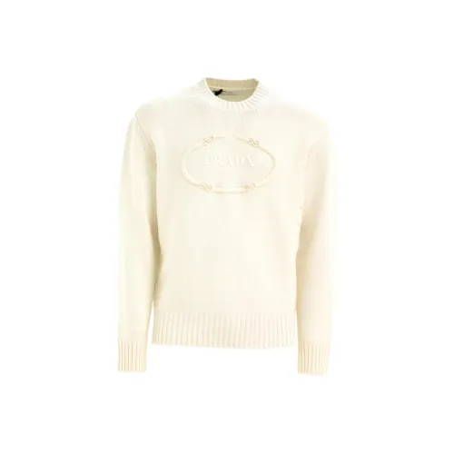 PRADA Бежевые Мужские Свитера