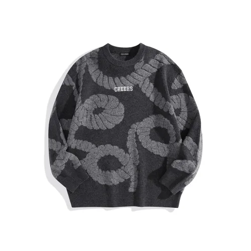 PEACEBIRD MEN Свитер Унисекс Нейтральный Серый