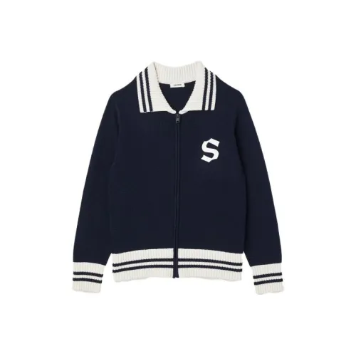 Sandro Темно-синие мужские свитеры