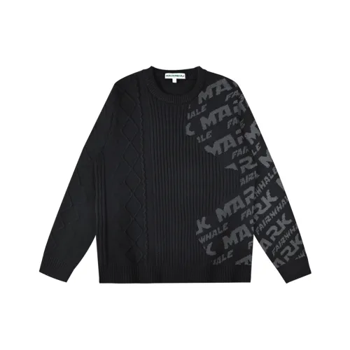 FAIRWHALE Свитер Мужской Черный Серый