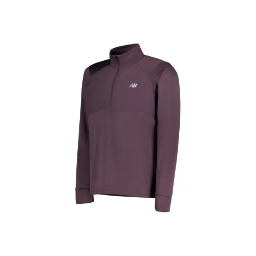 New Balance Свитшот Мужской Фиолетовый
