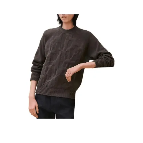 HERMES Серые Мужские Свитера