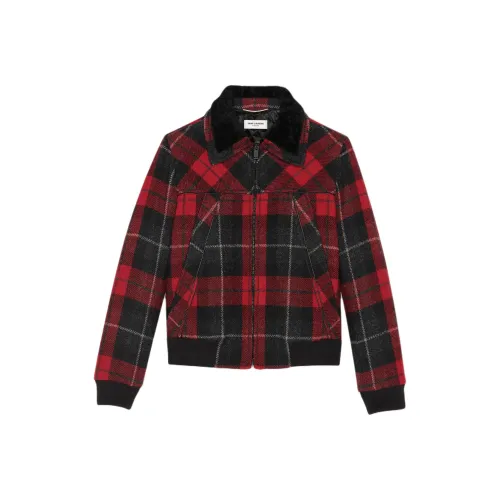 SAINT LAURENT Куртки и Пальто Мужской Красный