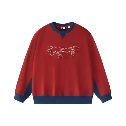 FILA FUSION Толстовка Мужская Бордовый с Молоком