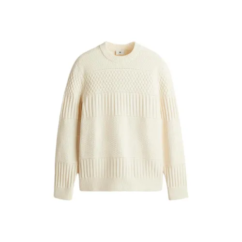 H M Кремовый Мужской Трикотаж