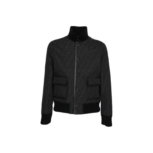 FENDI FW22 Куртки и Пальто Мужской Черный