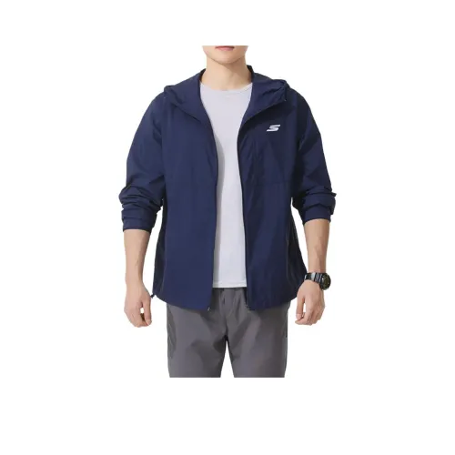 Skechers Comfort Sports Series Куртка Мужская Морской Синий 00DU