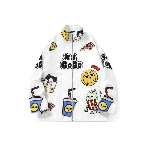 XXGOGO Белый Унисекс Куртки