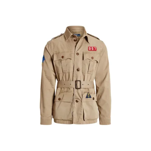 Polo Ralph Lauren FW22 Куртки и Пальто Мужской Верблюжий Коричневый