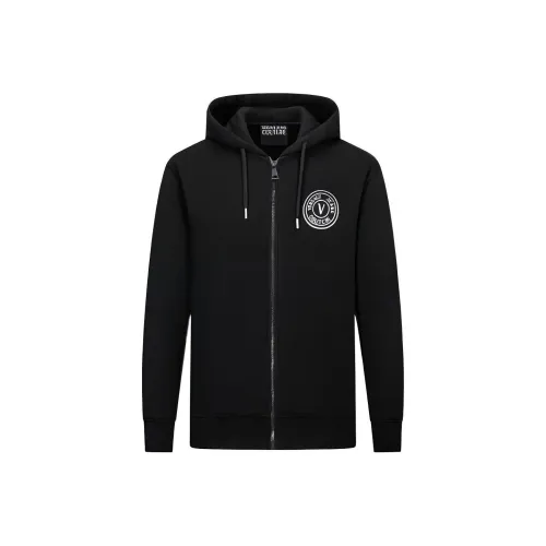 VERSACE JEANS COUTURE Мужские черные куртки