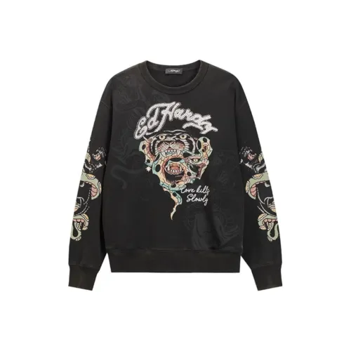 Ed Hardy Черные Мужские Свитшоты