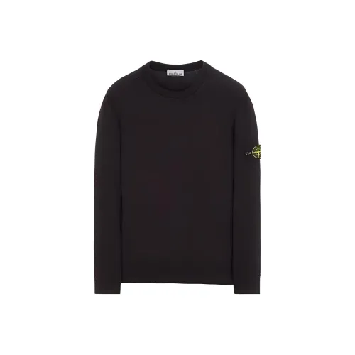 STONE ISLAND Темно-синий синий мужские свитшоты