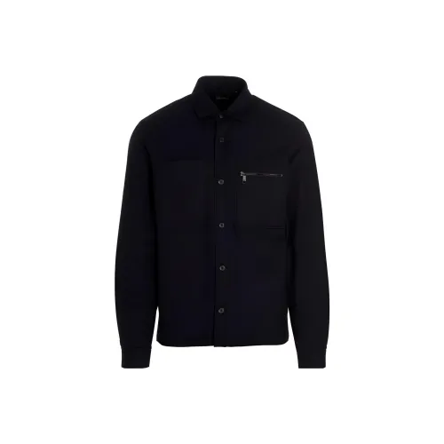 Zegna FW22 Куртки и Пальто Мужской Синий