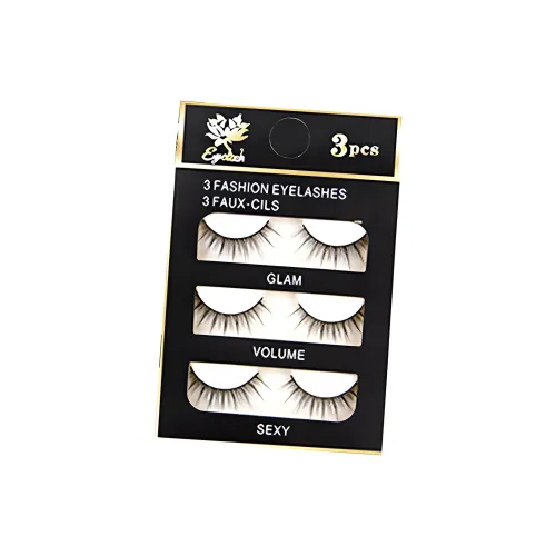 JIANYINGSHU Естественный Накладные ресницы для завивки утолщающий тип клей 3 пары коробка
