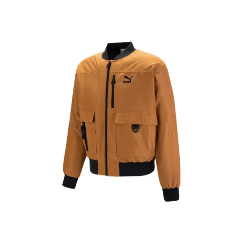 PUMA Бежевый Желтый Мужская Куртка